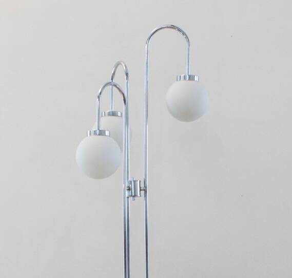 Lampadaire chrome année 70