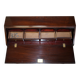 Anglo-Indian military desk in camphor wood and brass