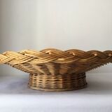 Wicker basket on stand