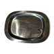 Scandinavian stainless steel tray rectangle rounded edges