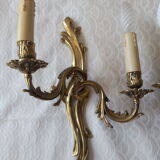 Paire d'appliques Bronze doré