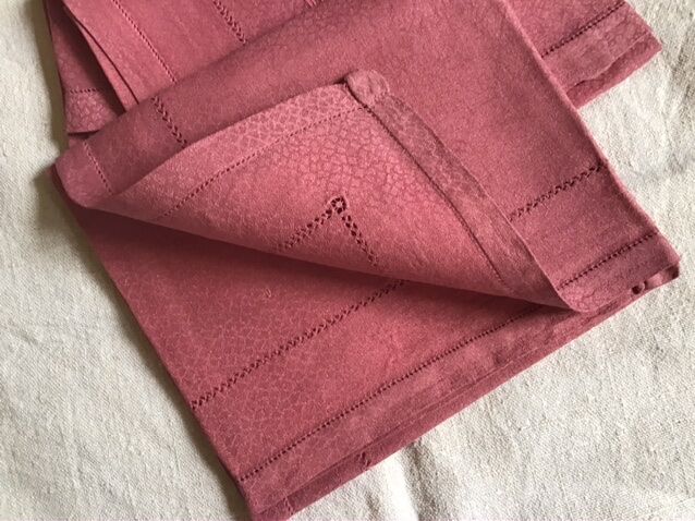 Set de 3 serviettes roses