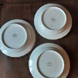 Set of 9 S&M fine porcelain soup plates