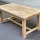 Farmhouse dining table extendable stripped in raw solid oak 180-270cm 1