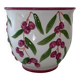 Decorative pot for cherries in earthenware