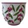 Decorative pot for cherries in earthenware