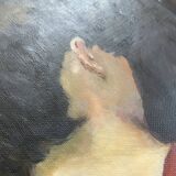 Painting, portrait from behind