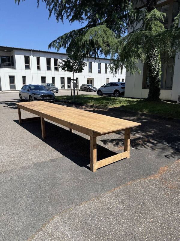 Table de ferme XXL en pin