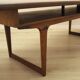 Danish rosewood coffee table with shelf, 1960s