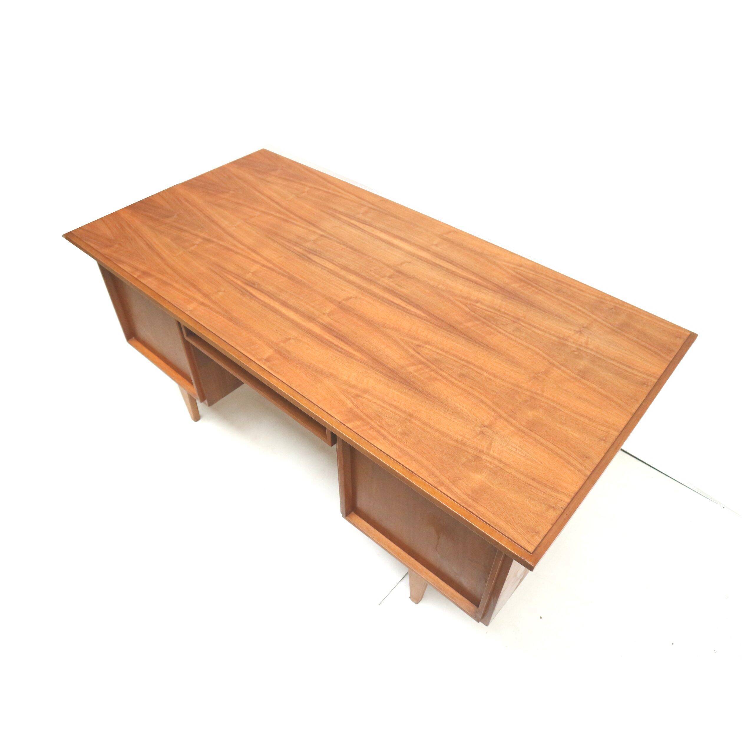 Vintage desk/executive desk with doors and drawers from the 1960s