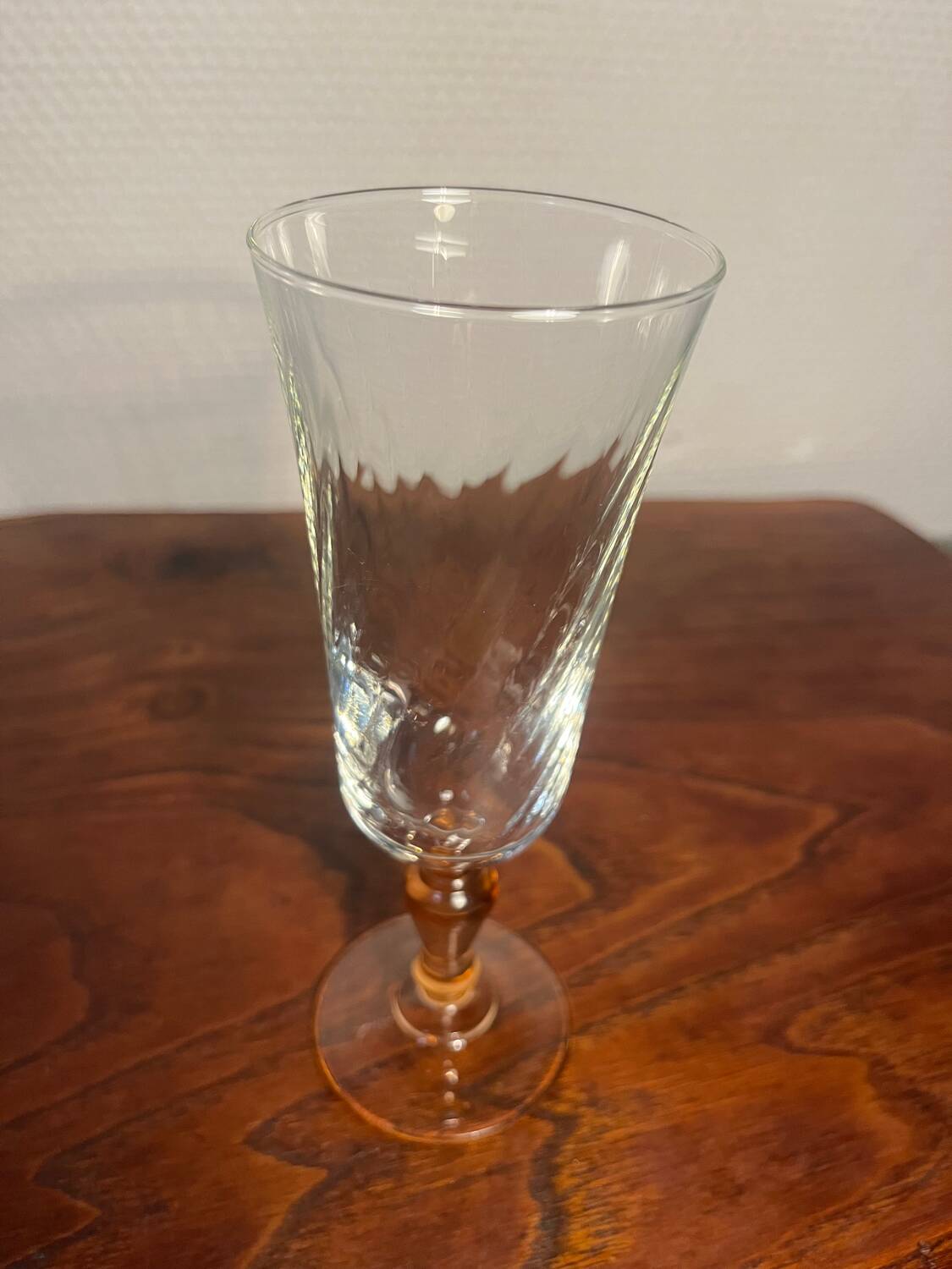 Champagne flute glass and Rosaline