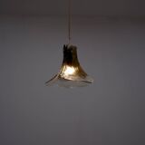 3 leafed murano glass pendant lamp by Carlo Nason for Mazzega