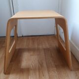Pair of curved wooden stools