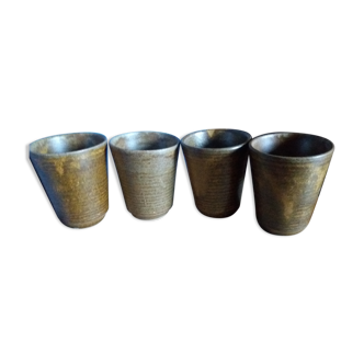 Cups in stoneware digoin