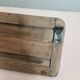 wooden school coat rack and iron hooks