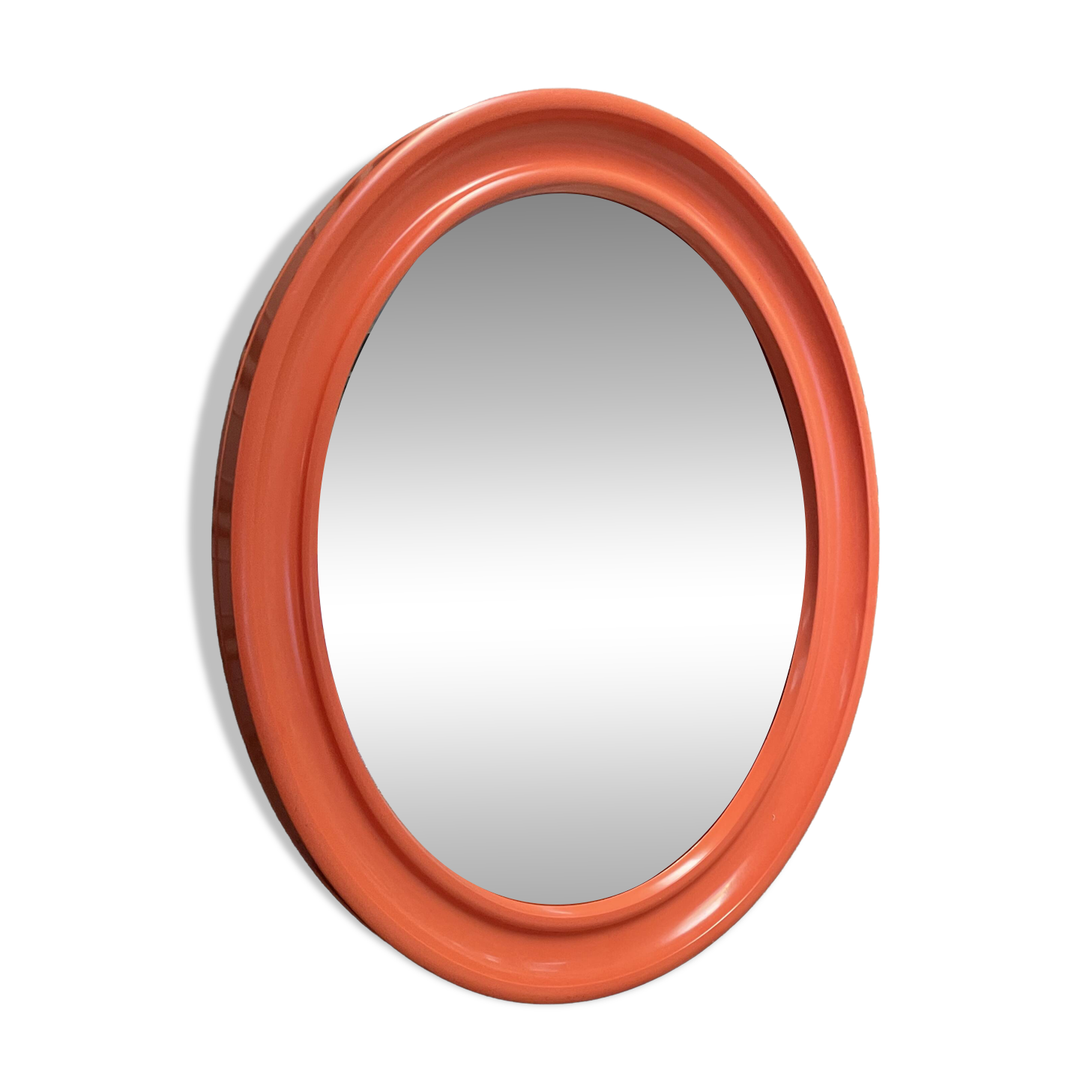 Orange oval mirror carrara&matta america