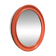 Orange oval mirror carrara&matta america