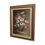 Painting still life bouquet of flowers
