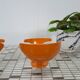 Set 2 x space age oranje haken, wandhaak, kapstok