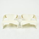 Set of 2 Model 4801 Armchairs by Joe Colombo for Kartell, 1960s