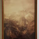 Old silver photo, massif des Ecrins, sepia tones, framed 36 x 25 cm