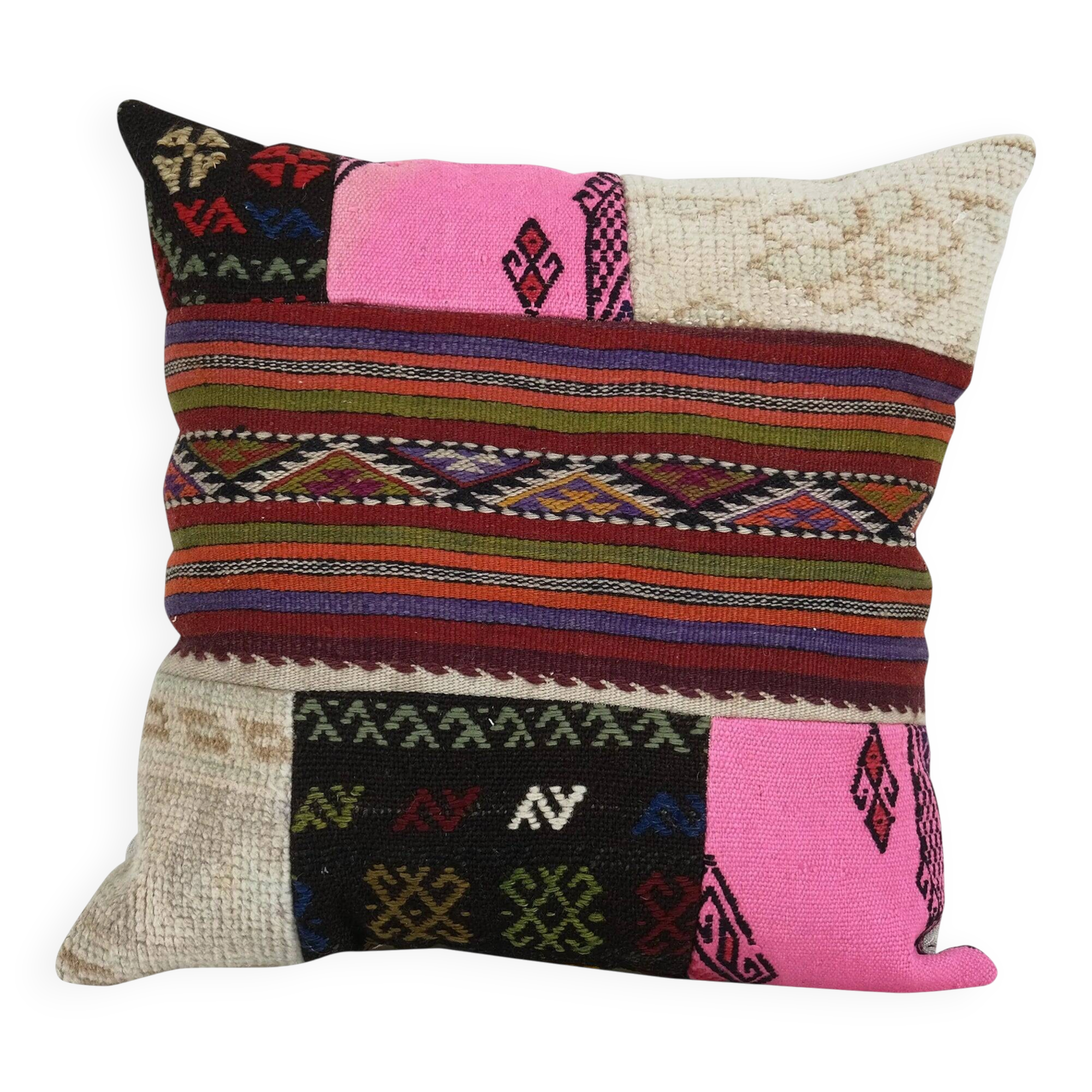 Vintage kilim cushion cover 51x51 cm