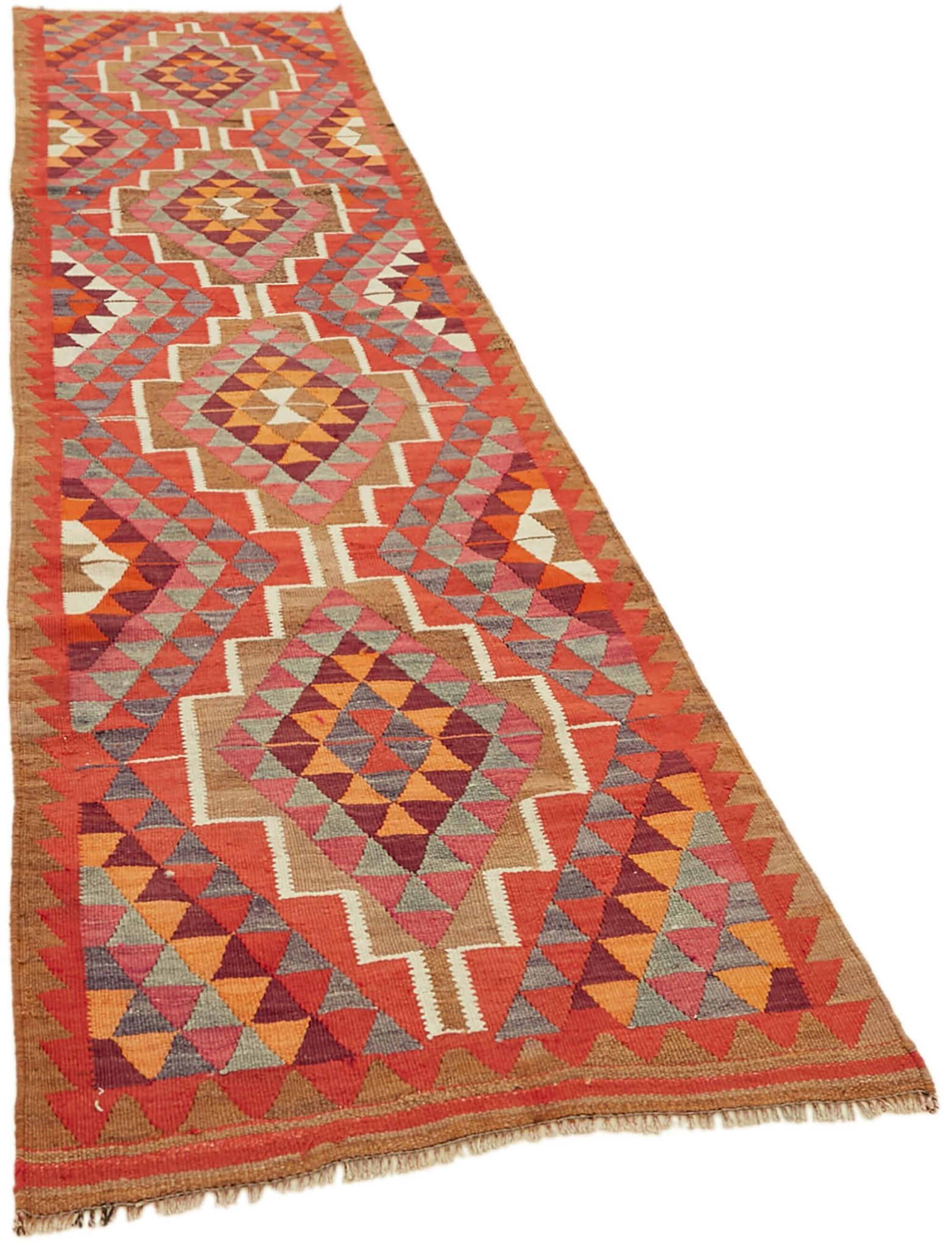 Tapis kilim vintage Herki tissé à la main en Turquie