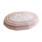 Pink porcelain box cameo décor