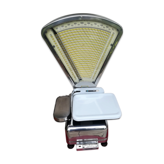 Ancienne balance de boucher aubin en inox