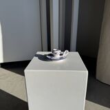 Dutch white and blue candlestick with windmill pattern H5 D10