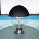 Minimalist chrome glass floor lamp, Bauhaus style floor lamp.