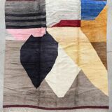 Moroccan Berber carpet M'rirt with colored flat areas 321x266cm