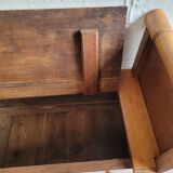 Banc coffre ancien en  bois