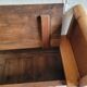 Antique wooden chest bench