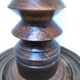 XL turned wooden lamp base H.47 cm 1950s design