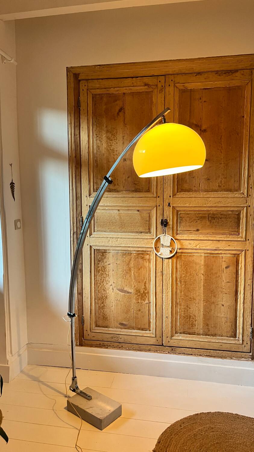 Lampadaire télescopique vintage – design Goffredo Reggiani, années 70