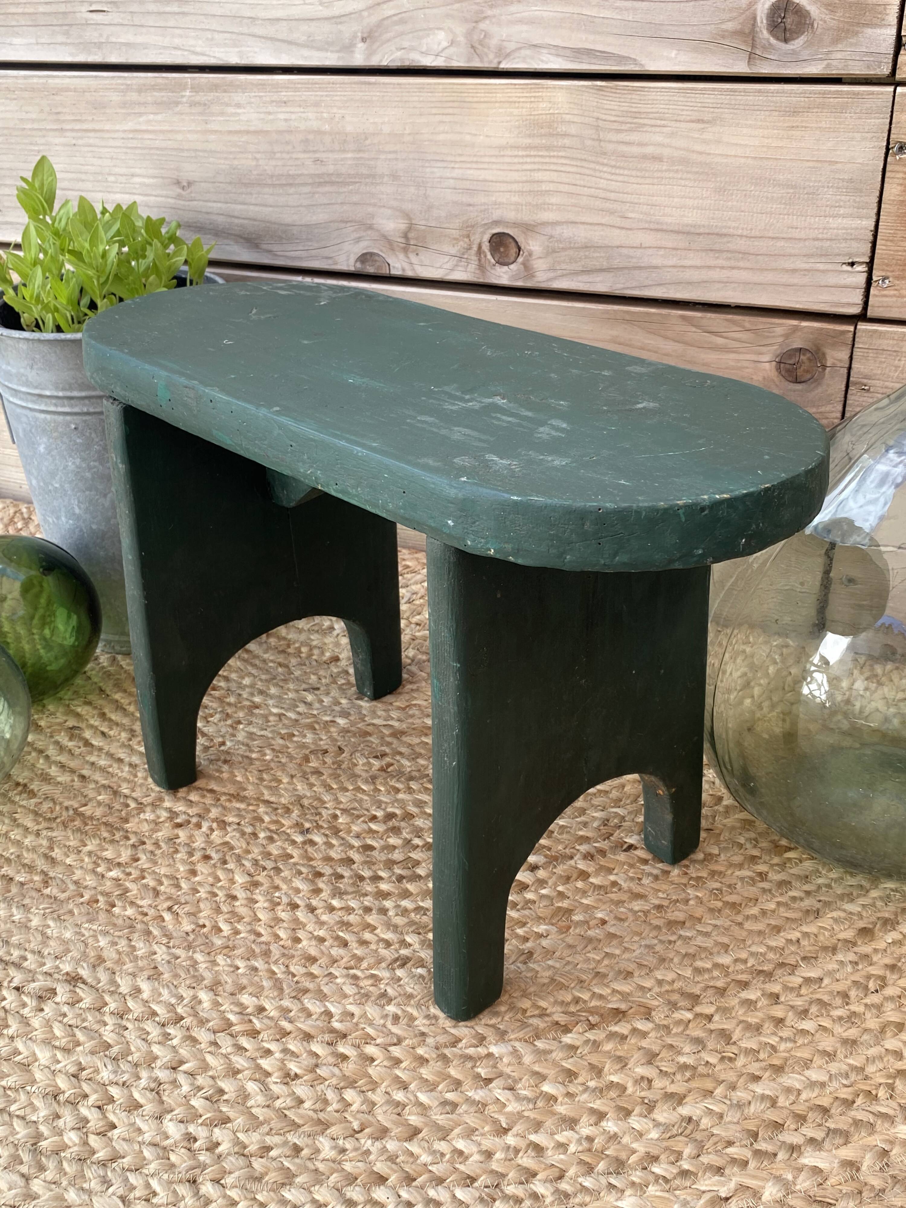 Small solid wood bench