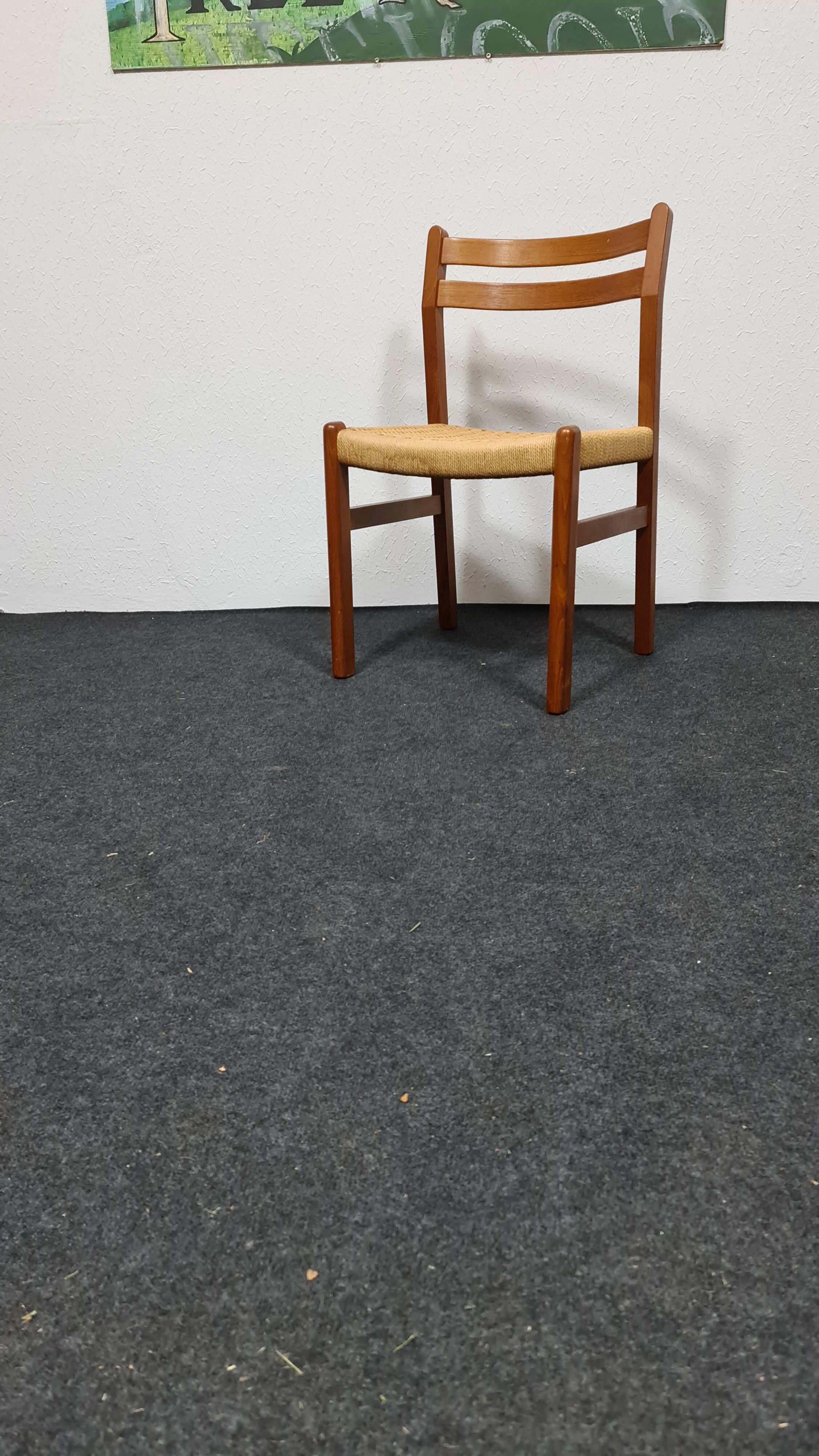 Chaise à manger danoise en teck vintage