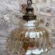 1970s Vintage Amber Glass Pendant Light