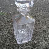 Carafe à whisky en cristal taillé à la main vintage