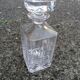 Vintage Hand Cut Crystal Whiskey Decanter