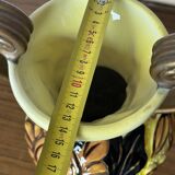 Medici vase in Vallauris ceramic, signed JTF