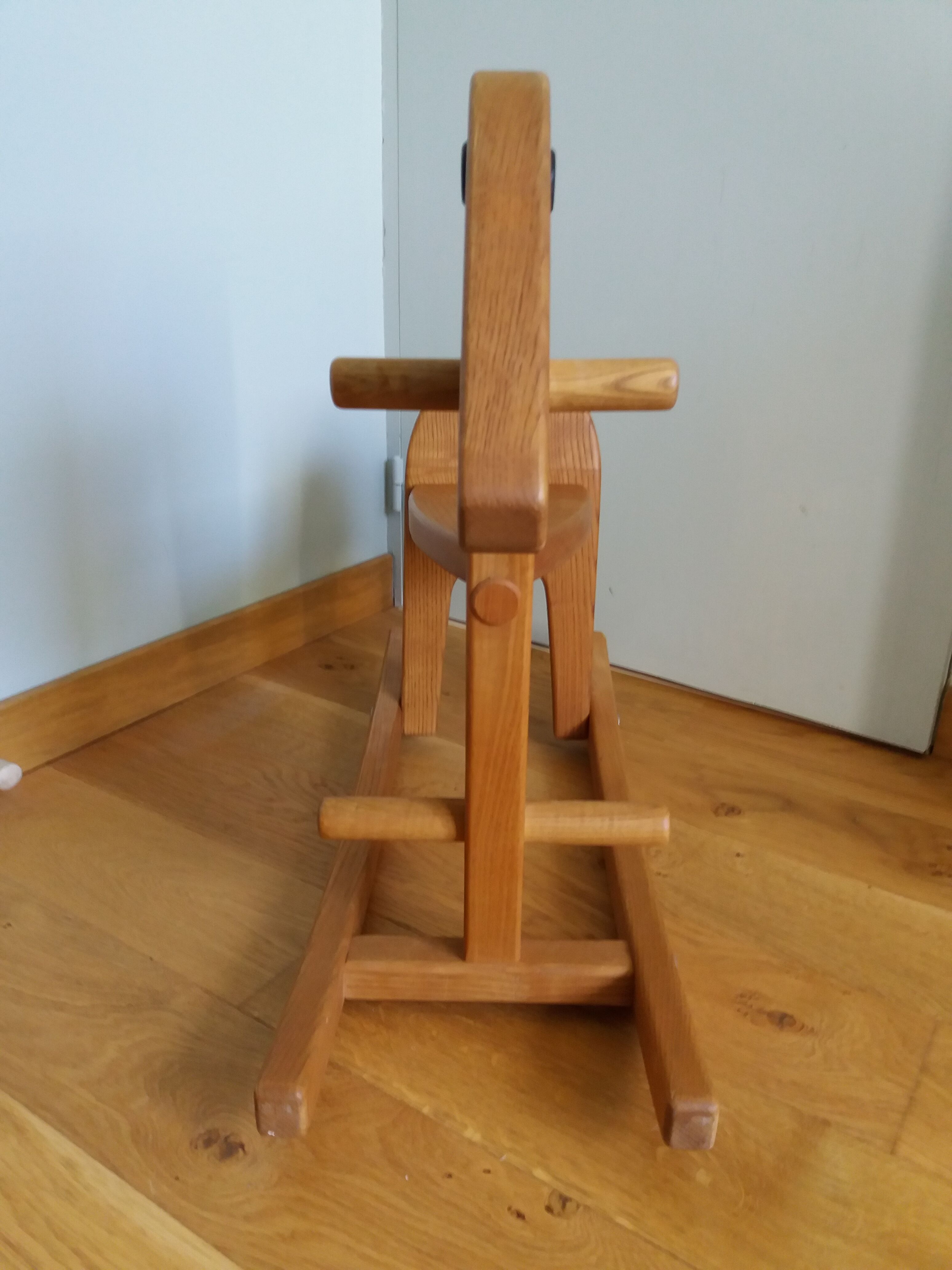 Wooden rocking horse