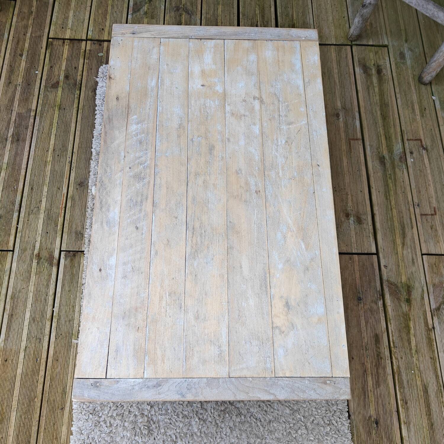 Patinated country coffee table