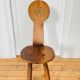 Antique brutalist chair in pine and oak