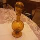 YELLOW GLASS CARAFE MOUTH-BLOWN LA ROCHERE