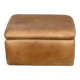 Leather pouf