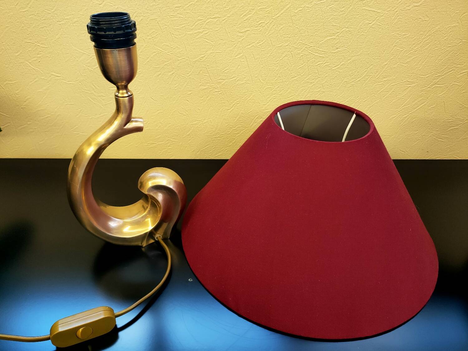 Lampe en laiton années 60