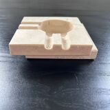 Brutalist Travertine Ashtray