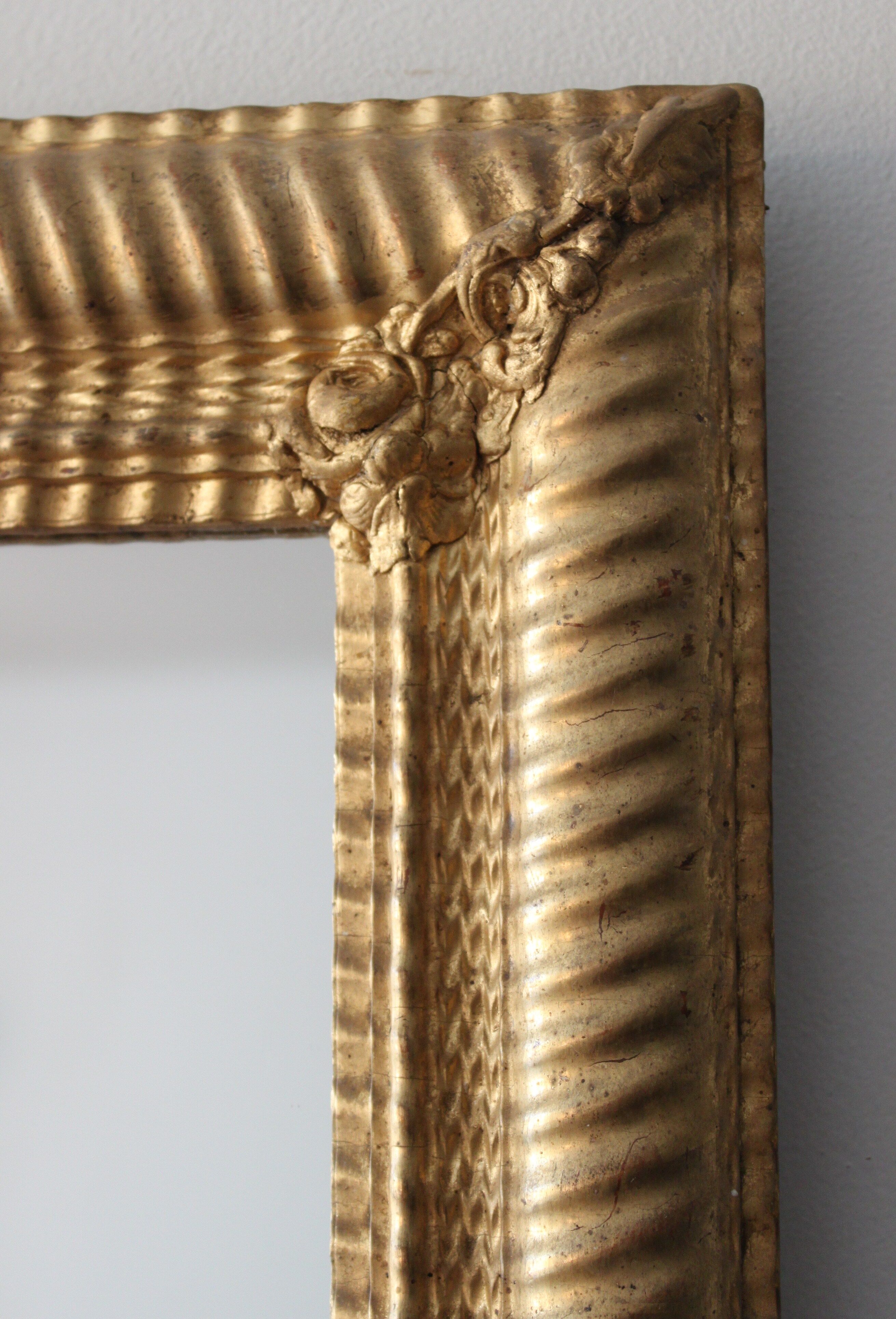 Ancient mirror gilded - 74x83cm